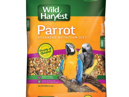 Wild Harvest Parrot Advanced Nutrition Diet Dry Bird Food, 8 Lbs Supply