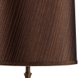 27   Bronze Bedside Table Lamp With Brown Shade  For Cheap