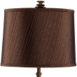 27   Bronze Bedside Table Lamp With Brown Shade  For Cheap