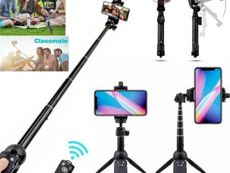 Extendable 40  Selfie Stick Tripod Stand with Bluetooth Remote for Gopro Cell Phone Iphone Samsung on Sale