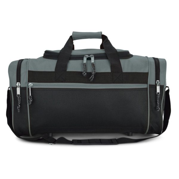 21   Sports Duffle Bag with Adjustable Strap in Gray on Sale