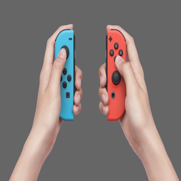 Nintendo Switch Console with Neon Blue & Red Joy-Con. Fashion