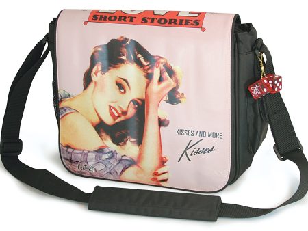 14.1  Maddie Powers Pulp Fiction Laptop Bag (Pink) For Cheap