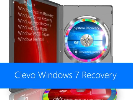 Clevo Windows 7 System Recovery Restore Reinstall Boot Disc DVD USB on Sale