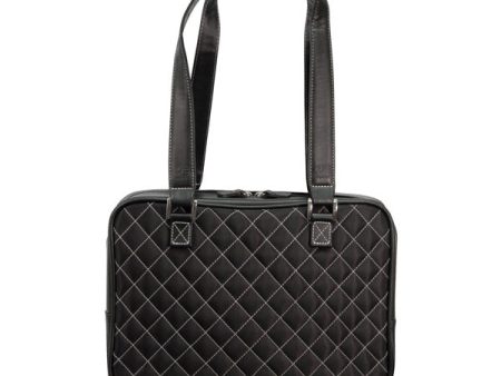 Monaco Handbag – Quilted Black   White Cheap