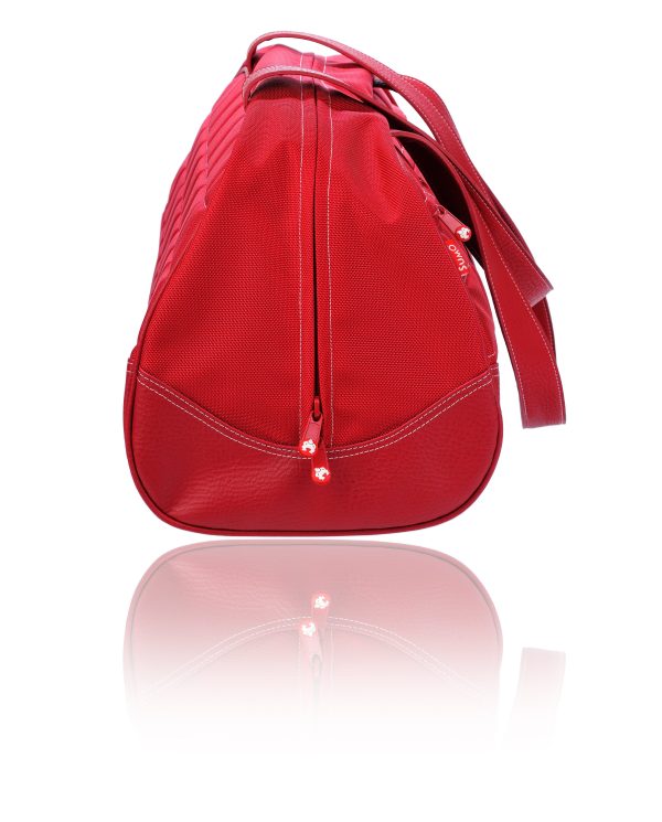 Small Sumo Duffel (Red with White Stitching) Supply