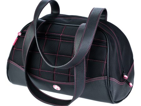 Small Sumo Duffel (Black with Pink Stitching) Hot on Sale