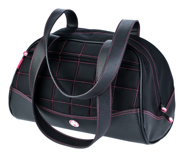 Small Sumo Duffel (Black with Pink Stitching) Hot on Sale