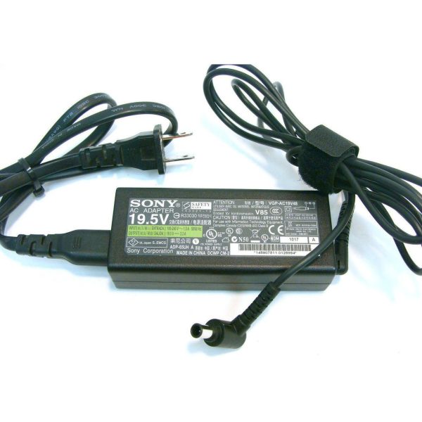 New Genuine Sony VAIO VGP-AC19V37 VGP-AC19V38 VGP-AC19V7 AC Adapter Charger 65W Hot on Sale