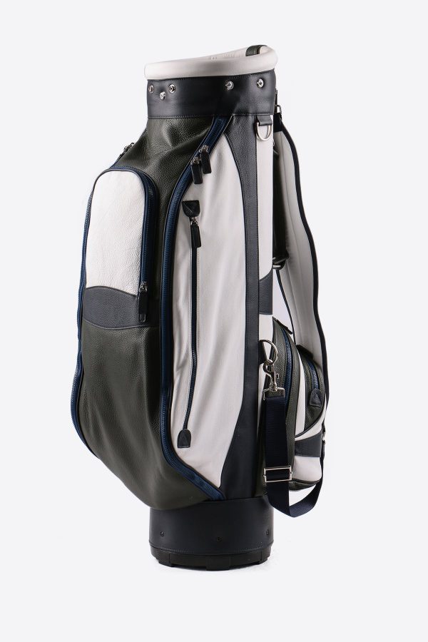 Tri-Color Leather Golf Bag (Available in 7 Colors + Custom) Online Sale