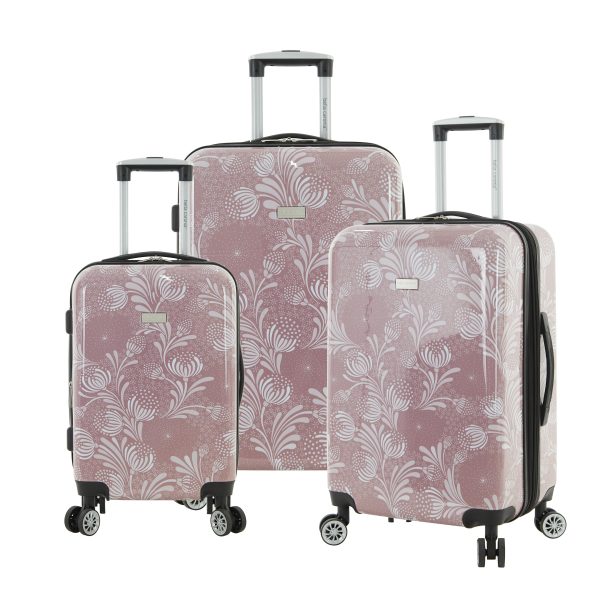 Bella Caronia | Posh Collection | 3pc EXP. Hardside Luggage | 8-Spinner Wheels  (Available in 3 Colors) For Cheap