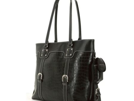 16 -17  Signature Tote Faux-Croc on Sale