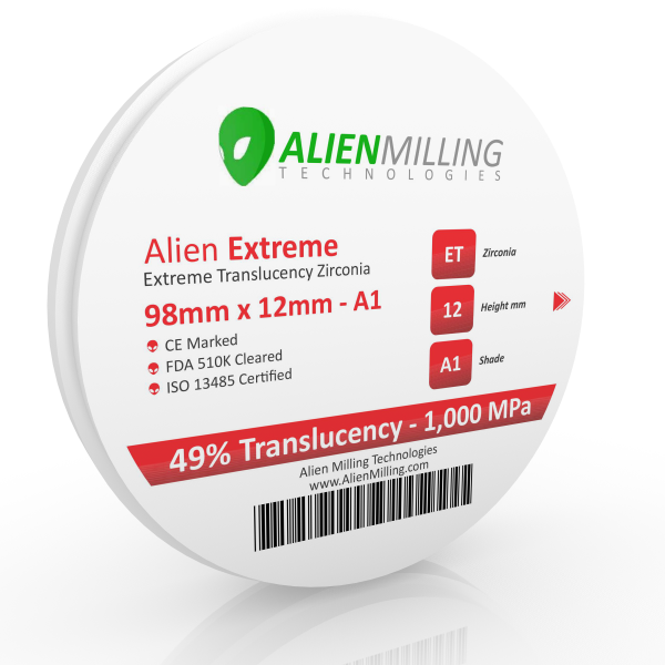 Alien Extreme Translucency 98mm Zirconia Blocks Online