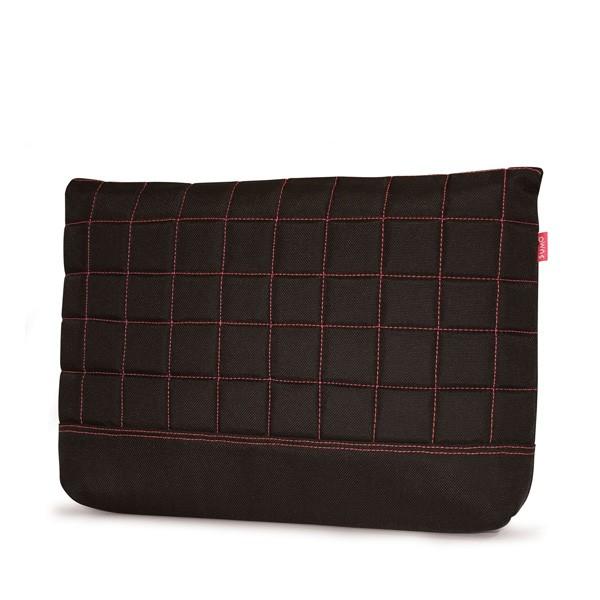 12.8  & 17  Sumo Laptop Sleeve - Black w  Pink Stitching (Available in 2 sizes) on Sale