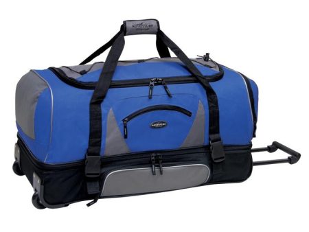 30  Adventure 2-Section Drop-Bottom Rolling Duffel Bag (Available in 3 colors) Discount