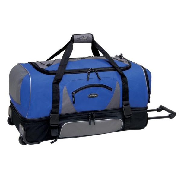 30  Adventure 2-Section Drop-Bottom Rolling Duffel Bag (Available in 3 colors) Discount