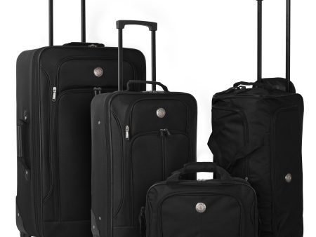 Genova II Expandable Luggage and Accessories Set - 4-Pc (Available in 2 colors) For Discount