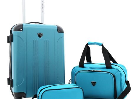 Chicago Plus Carry-On Set - 3 Pc (Available in 3 colors) on Sale